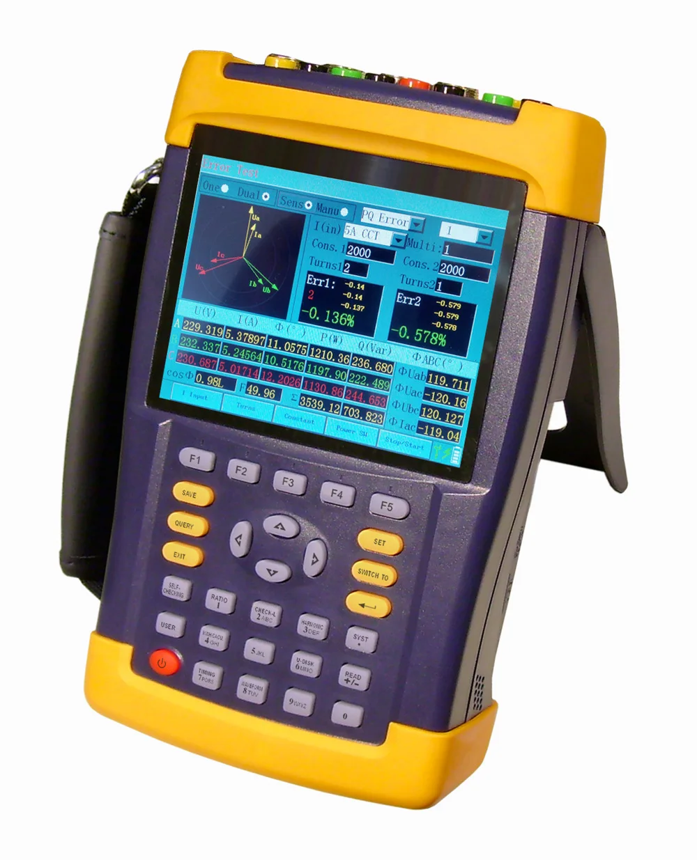 Power Analyzer PEC-H3A Three Phase Energy Meter On-site Tester Handheld electric energy meter +25A CT clamp
Power Analyzer PEC-H3A Three Phase Energy Meter On-site Tester Handheld electric energy meter +25A CT clamp