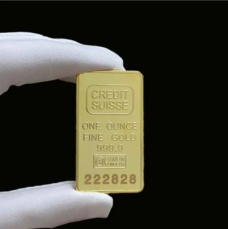 One Ounce Fine Gold 9999 Credit Bars with Different Serial Laser Number Decoration Coins Suisse Gold bar
One Ounce Fine Gold 9999 Credit Bars with Different Serial Laser Number Decoration Coins Suisse Gold bar