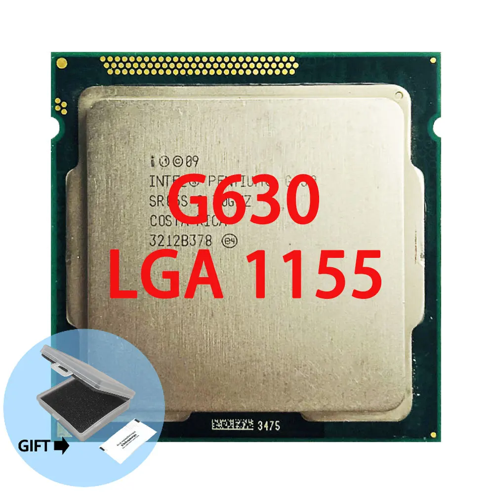 

Intel Pentium G630 CPU Processor 3M 65W 2.7 GHz Dual-Core LGA 1155