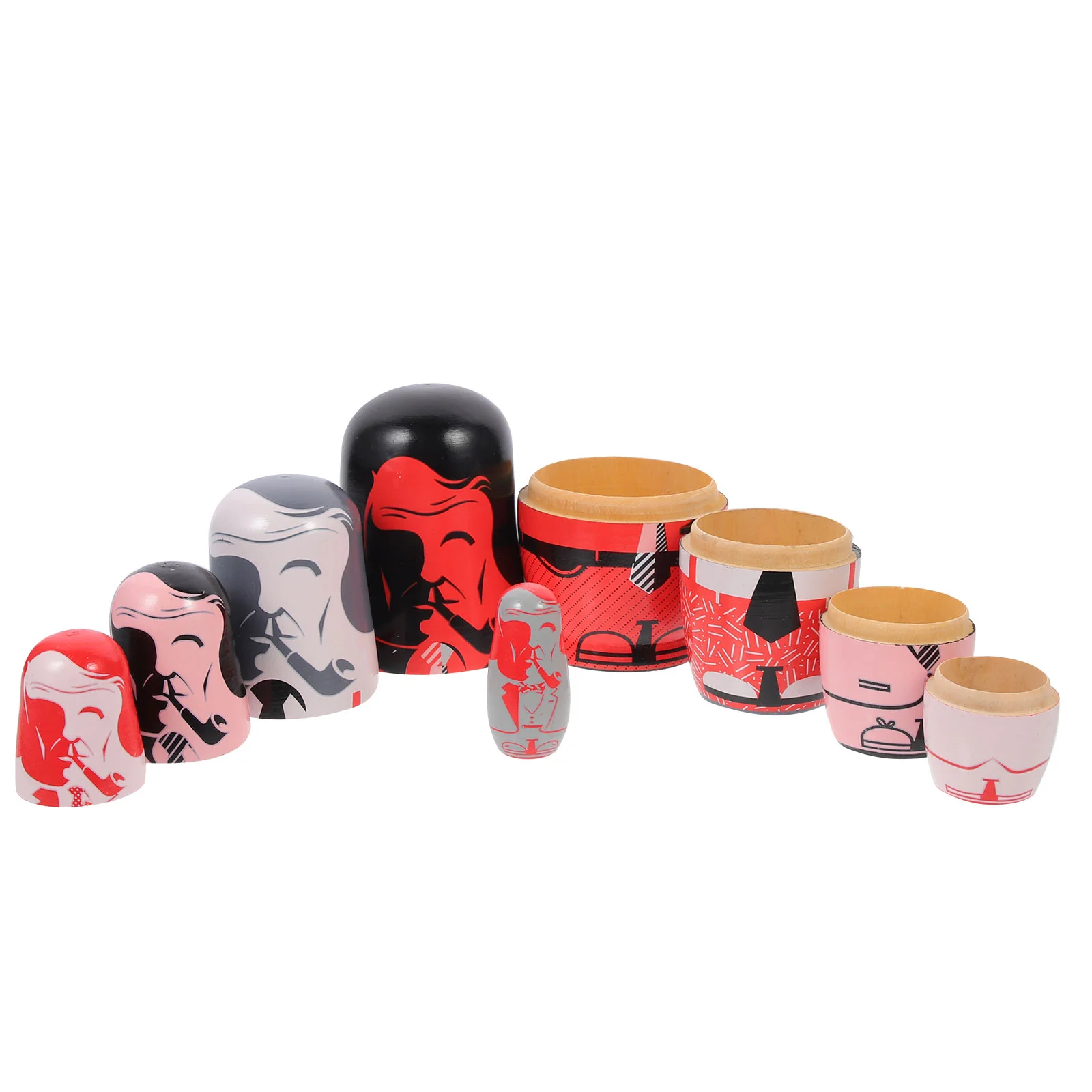 Wooden Nestingtoy Russianpainted Creative Wood Stacking Table Decoration Home Decor Crafts 
Wooden Nestingtoy Russianpainted Creative Wood Stacking Table Decoration Home Decor Crafts