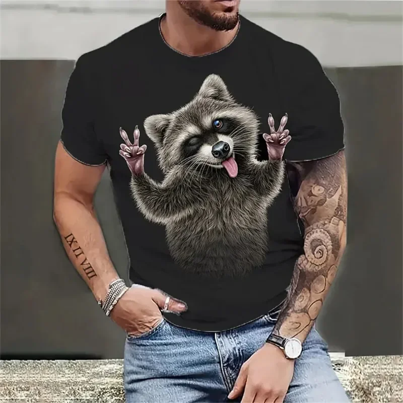 Animal Raccoon Men'S T-Shirt 3d Print Quality Men'S Clothing Loose Oversize Shirt Trendy Street Sweatshirt Classic Short Sleeve
Animal Raccoon Men'S T-Shirt 3d Print Quality Men'S Clothing Loose Oversize Shirt Trendy Street Sweatshirt Classic Short Sleeve