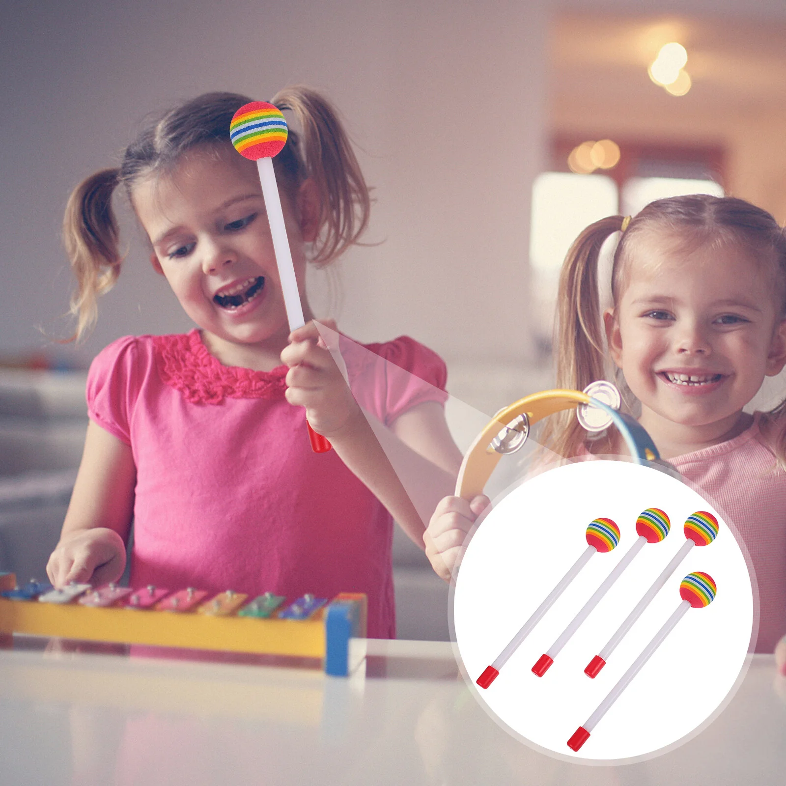 4 Pcs Plastic Handle Percussion Drum Tool Percussion Instruments For Adults Stick Colorful Drumstick Practical Drumsticks Child
4 Pcs Plastic Handle Percussion Drum Tool Percussion Instruments For Adults Stick Colorful Drumstick Practical Drumsticks Child