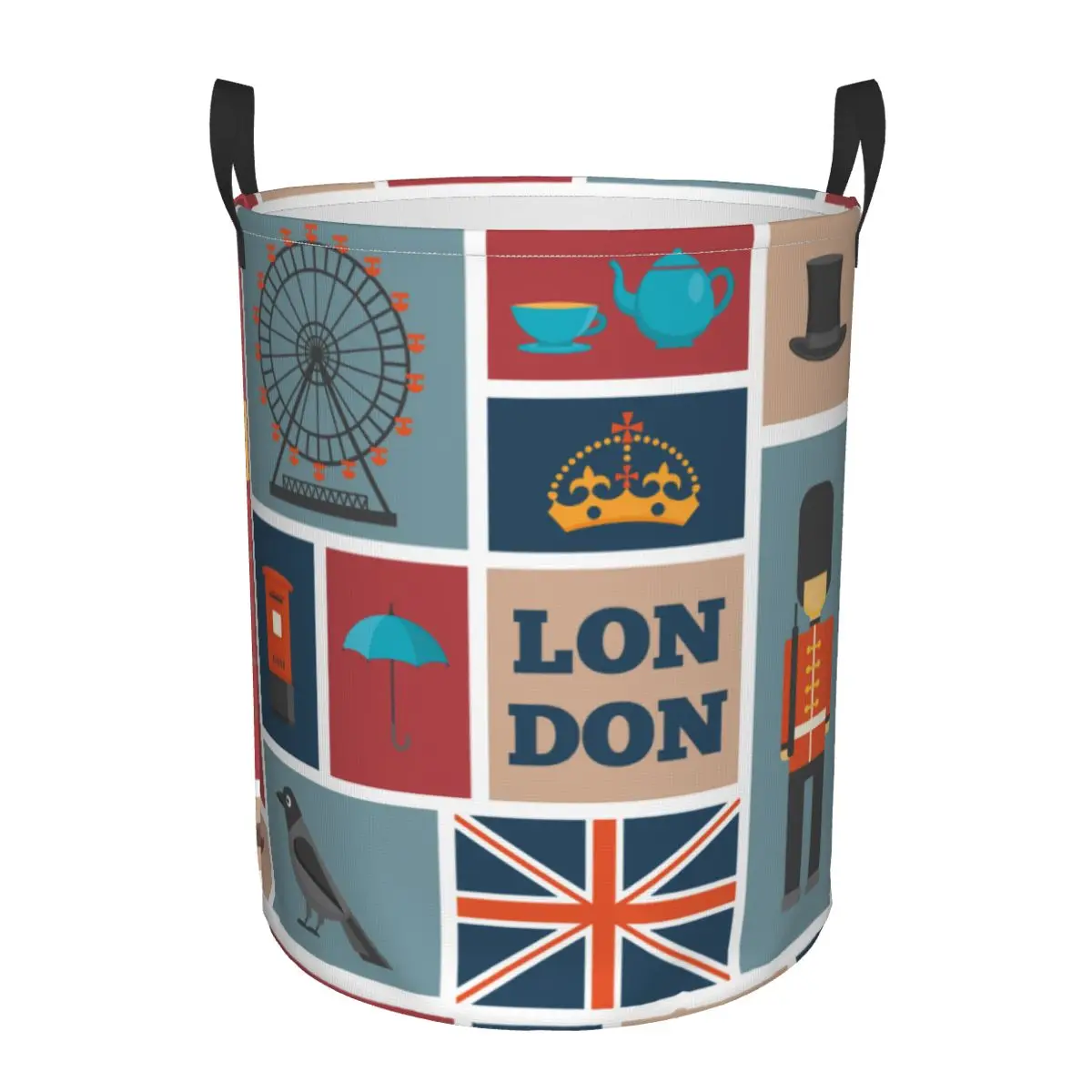 Folding Laundry Basket London UK Theme Dirty Clothes Toys Storage Bucket Wardrobe Clothing Organizer Hamper
Folding Laundry Basket London UK Theme Dirty Clothes Toys Storage Bucket Wardrobe Clothing Organizer Hamper