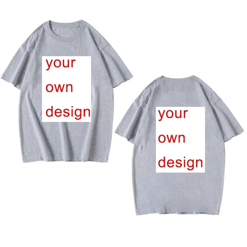 Летняя двухсторонняя хлопковая Мужская/женская футболка с круглым вырезом