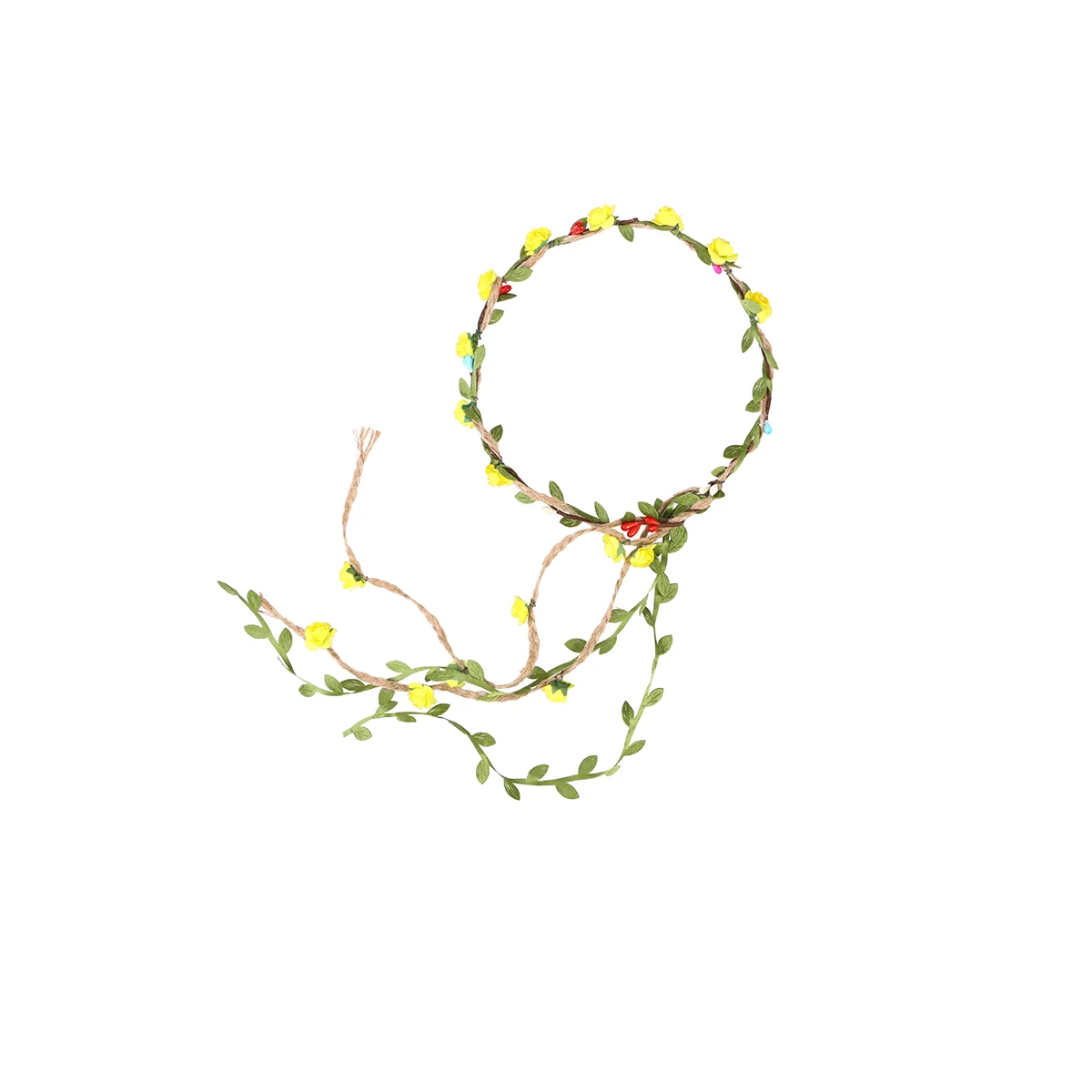 Flower Crown Floral Wreath Headband Floral Garland Headbands Photo Props Hair Accessories (Yellow)
Flower Crown Floral Wreath Headband Floral Garland Headbands Photo Props Hair Accessories (Yellow)