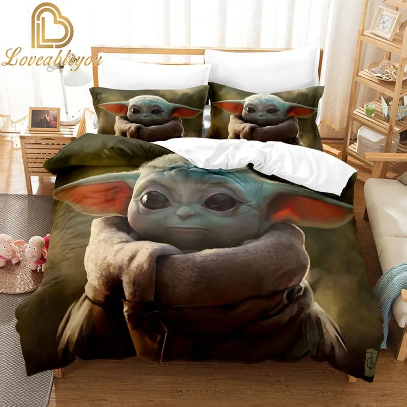Disney Mandalorian Yoda Print Quilt Cover Pillowcase Cartoon Bed Set 3d Bedding Bag Set Queen Kid Room Decor Duvet Sack
Disney Mandalorian Yoda Print Quilt Cover Pillowcase Cartoon Bed Set 3d Bedding Bag Set Queen Kid Room Decor Duvet Sack
