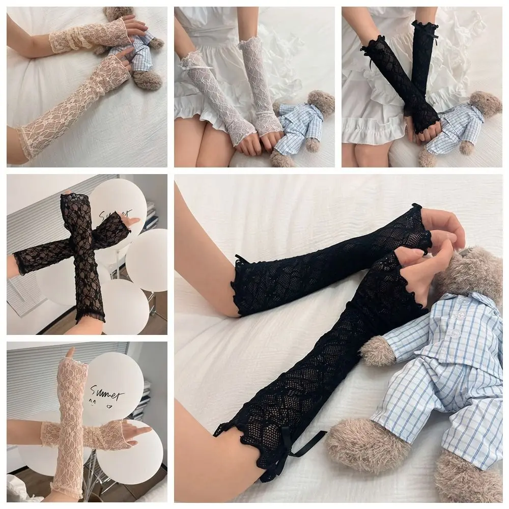 Fingerless Mittens Y2k Bowknot UV Protection Lace Gloves Ruffle Fishnet Lace Gloves Women JK
Fingerless Mittens Y2k Bowknot UV Protection Lace Gloves Ruffle Fishnet Lace Gloves Women JK