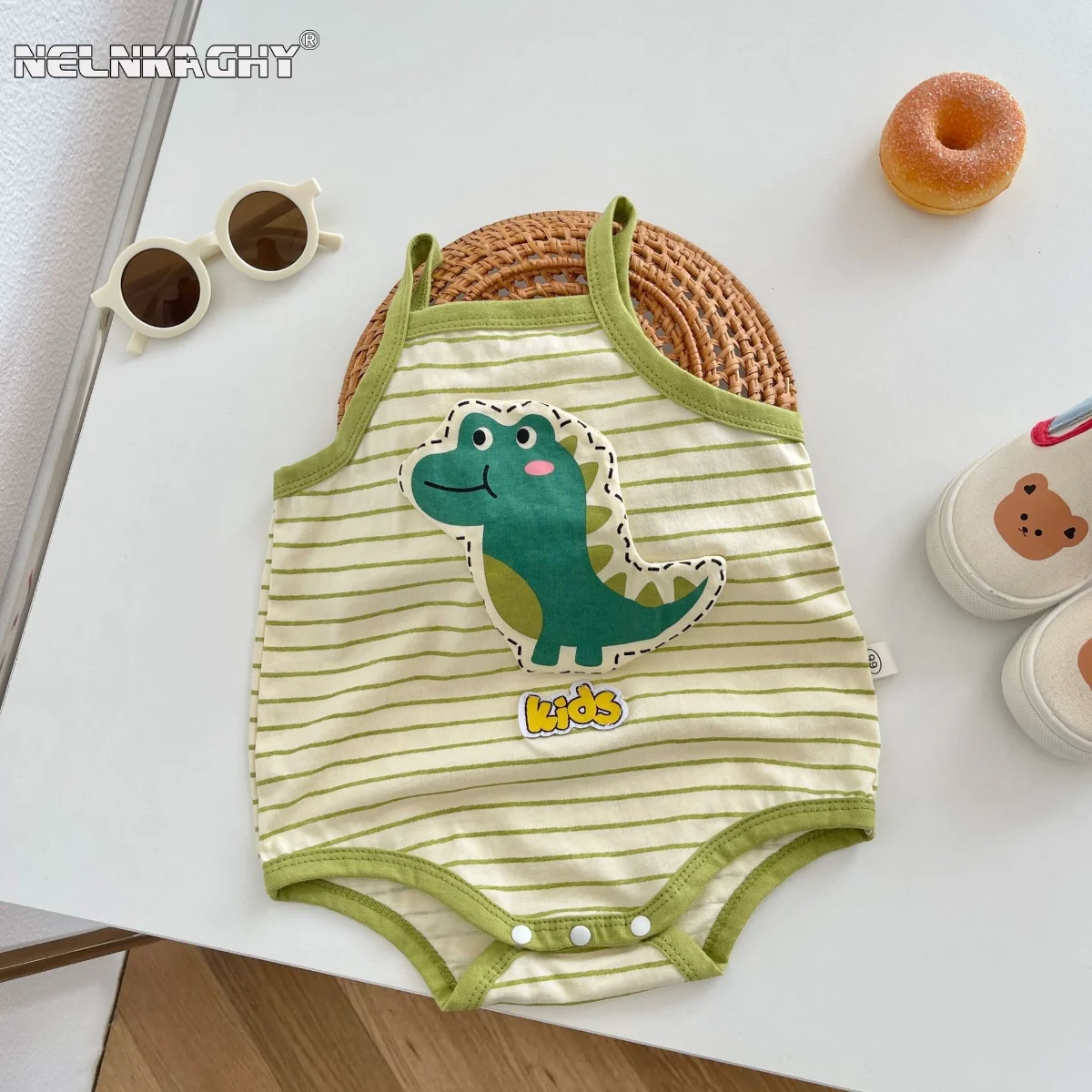 Sling Stripe 3D Dinosaur Infant Overalls: Baby Boys Cute 100% Cotton Bodysuits , Newborn Kids One-piece Perfect for Summer 0-24M
Sling Stripe 3D Dinosaur Infant Overalls: Baby Boys Cute 100% Cotton Bodysuits , Newborn Kids One-piece Perfect for Summer 0-24M