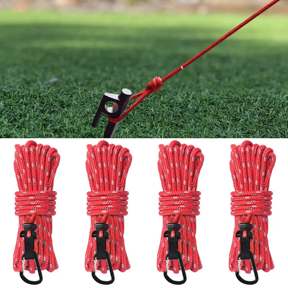 4Pcs Portable With Adjust Tensioner Hiking Camping Tent Guy Line Tent Rope Wind Rope Fixed Rope
4Pcs Portable With Adjust Tensioner Hiking Camping Tent Guy Line Tent Rope Wind Rope Fixed Rope