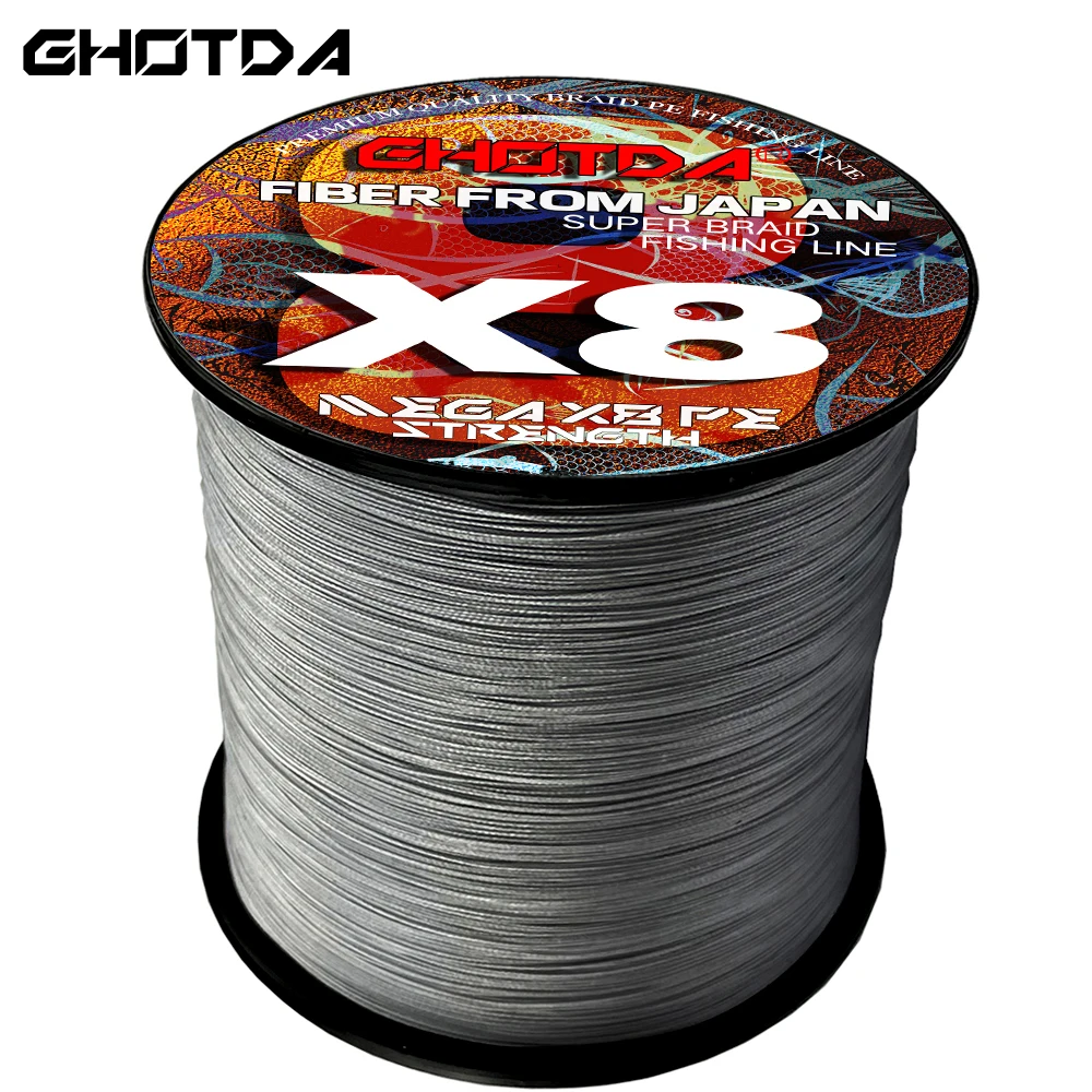 GHOTDA 500/300/100M Braided PE Fishing Line Super Strong 8 Strands Fish Wire For Sea Fishing Carp Brand Fish Rope Cord Peche
GHOTDA 500/300/100M Braided PE Fishing Line Super Strong 8 Strands Fish Wire For Sea Fishing Carp Brand Fish Rope Cord Peche