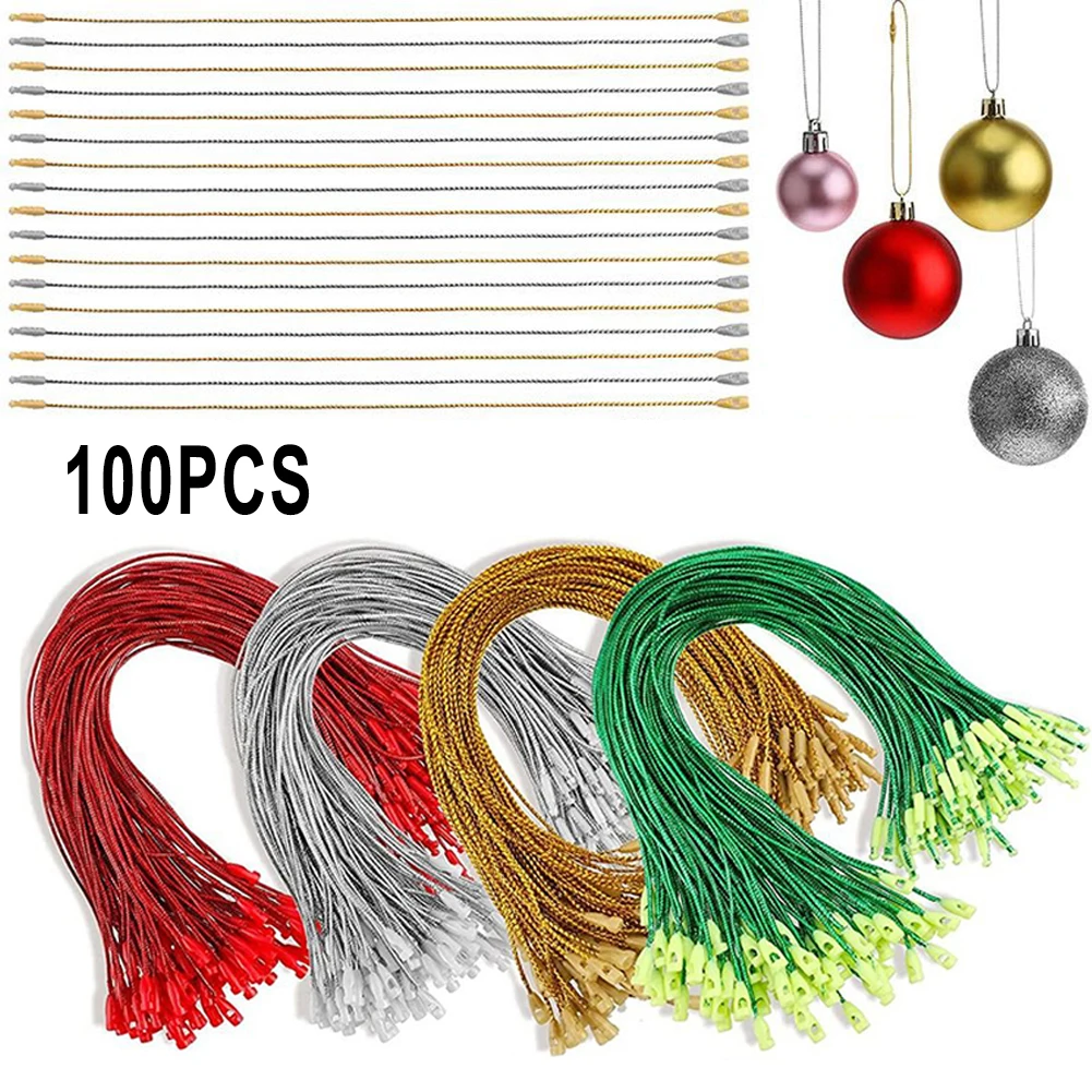 100pcs Christmas Ornaments Hanger String Precut Hanging Ropes With Snaps Locking For Xmas Ball Pendant Christmas Decoration
100pcs Christmas Ornaments Hanger String Precut Hanging Ropes With Snaps Locking For Xmas Ball Pendant Christmas Decoration