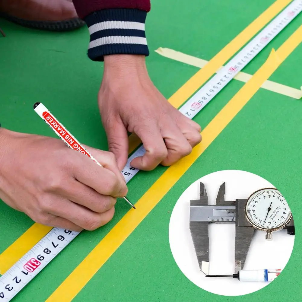 2Pcs Carpenter Pen Long Head Waterproof Multi-purpose Decoration Deep Hole Ceramic Tile Marker Pen Woodworking Tool
2Pcs Carpenter Pen Long Head Waterproof Multi-purpose Decoration Deep Hole Ceramic Tile Marker Pen Woodworking Tool