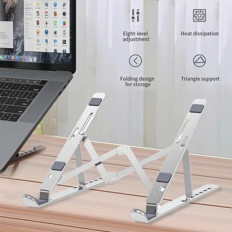 Aluminum Portable Foldable Laptop Stand Adjustable Notebook Holder Aluminum Tablet Base Desk Metal Universal Bracket stand 005
Aluminum Portable Foldable Laptop Stand Adjustable Notebook Holder Aluminum Tablet Base Desk Metal Universal Bracket stand 005