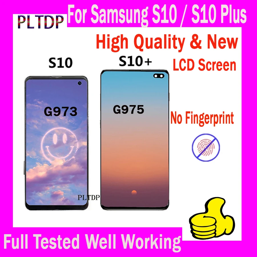 Новый экран для Samsung Galaxy S10 G973F дисплей сенсорный экран дигитайзер Замена для S10 + плюс G975F ЖК-экран протестирован хорошо
Новый экран для Samsung Galaxy S10 G973F дисплей сенсорный экран дигитайзер Замена для S10 + плюс G975F ЖК-экран протестирован хорошо