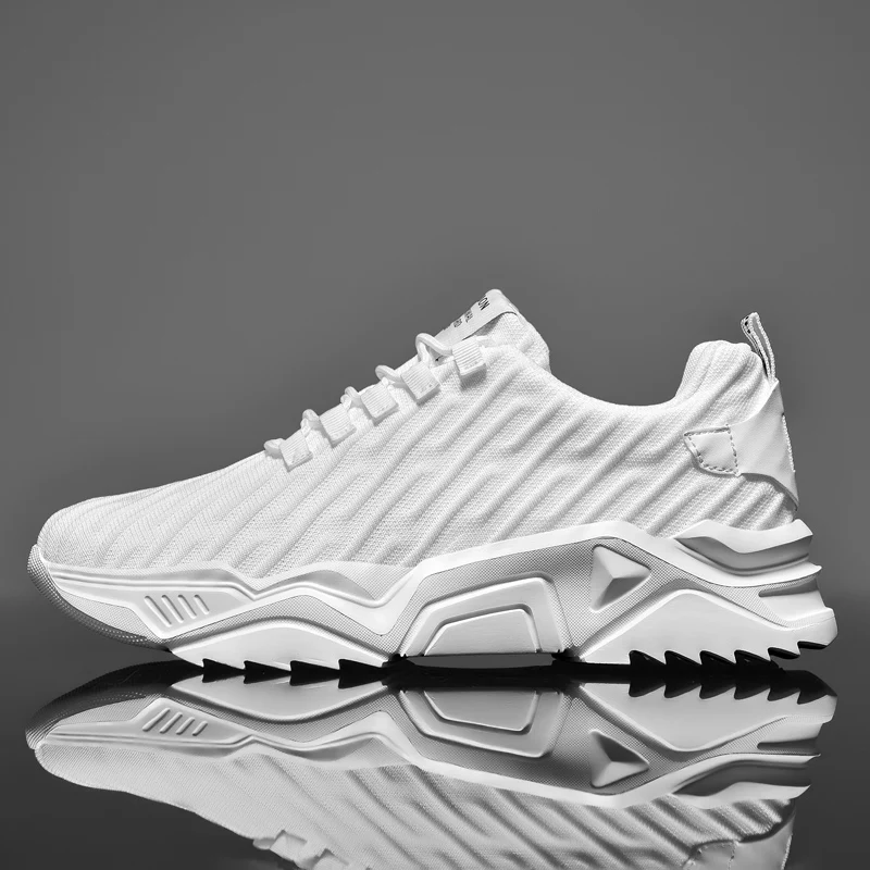 New Solid Color Trendy Jopping Shoes Men Breathable Fly Weaving Non-slip Light Men's Running Sneakers Wholesale
New Solid Color Trendy Jopping Shoes Men Breathable Fly Weaving Non-slip Light Men's Running Sneakers Wholesale