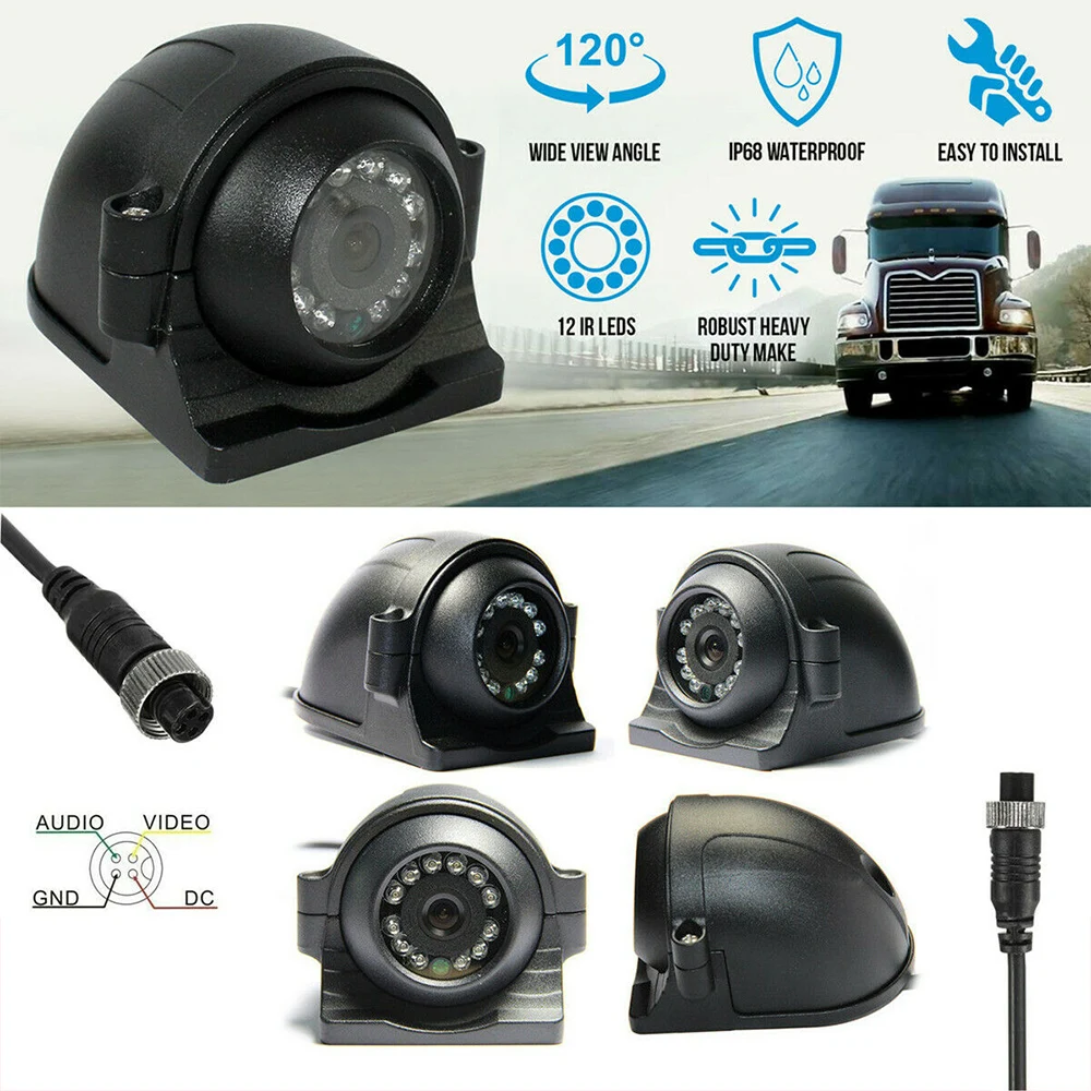 12V/24V Heavy Duty CCD IR Color Side View Camera 4Pin HD infrared Night Vision Camera For Caravan Truck Trailer car accessories
12V/24V Heavy Duty CCD IR Color Side View Camera 4Pin HD infrared Night Vision Camera For Caravan Truck Trailer car accessories