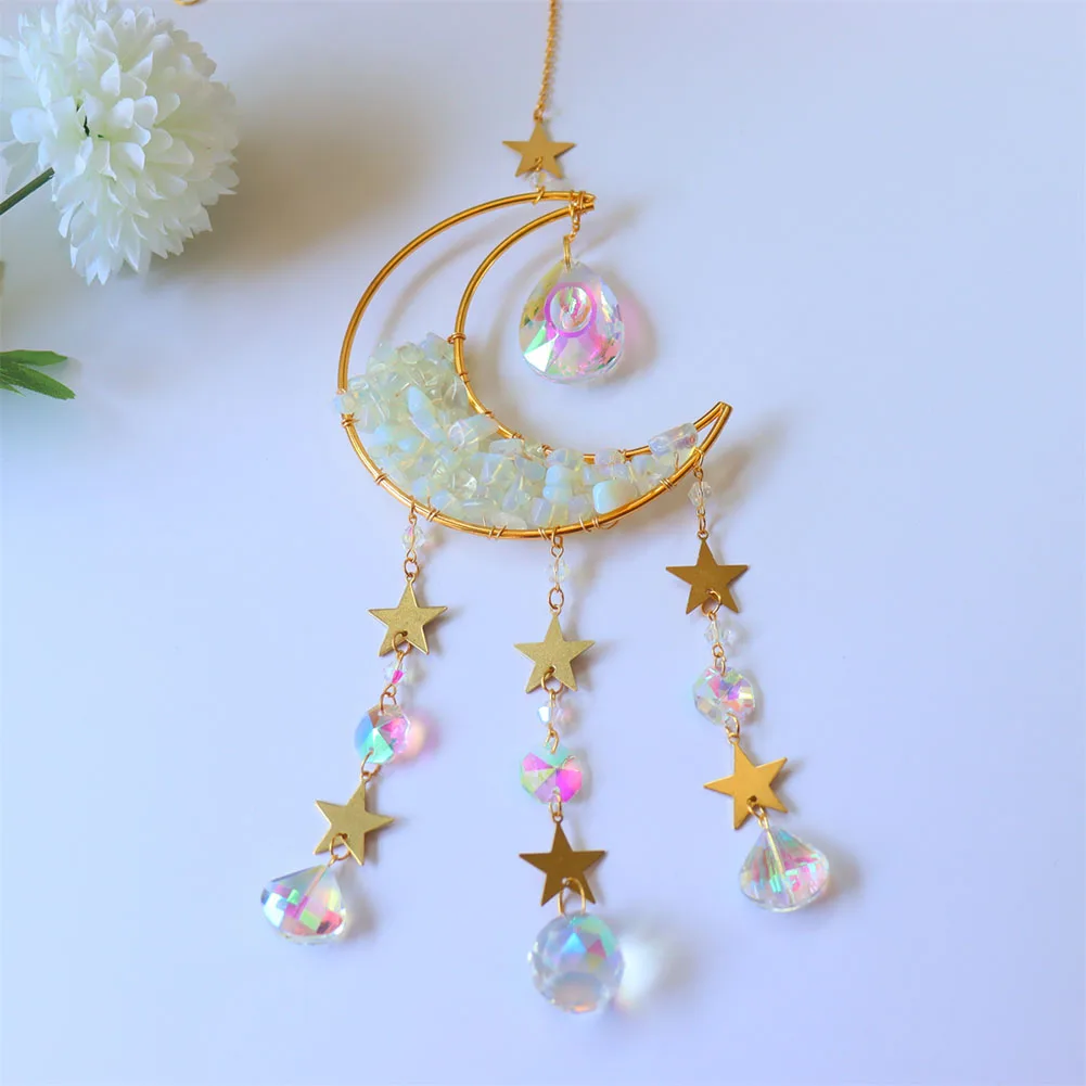Crystal Wind Chime Spherical Moon Catcher Hanging Pendant Diamond Natural Stone Prism Chaser Jewelry Curtains Art Craft
Crystal Wind Chime Spherical Moon Catcher Hanging Pendant Diamond Natural Stone Prism Chaser Jewelry Curtains Art Craft