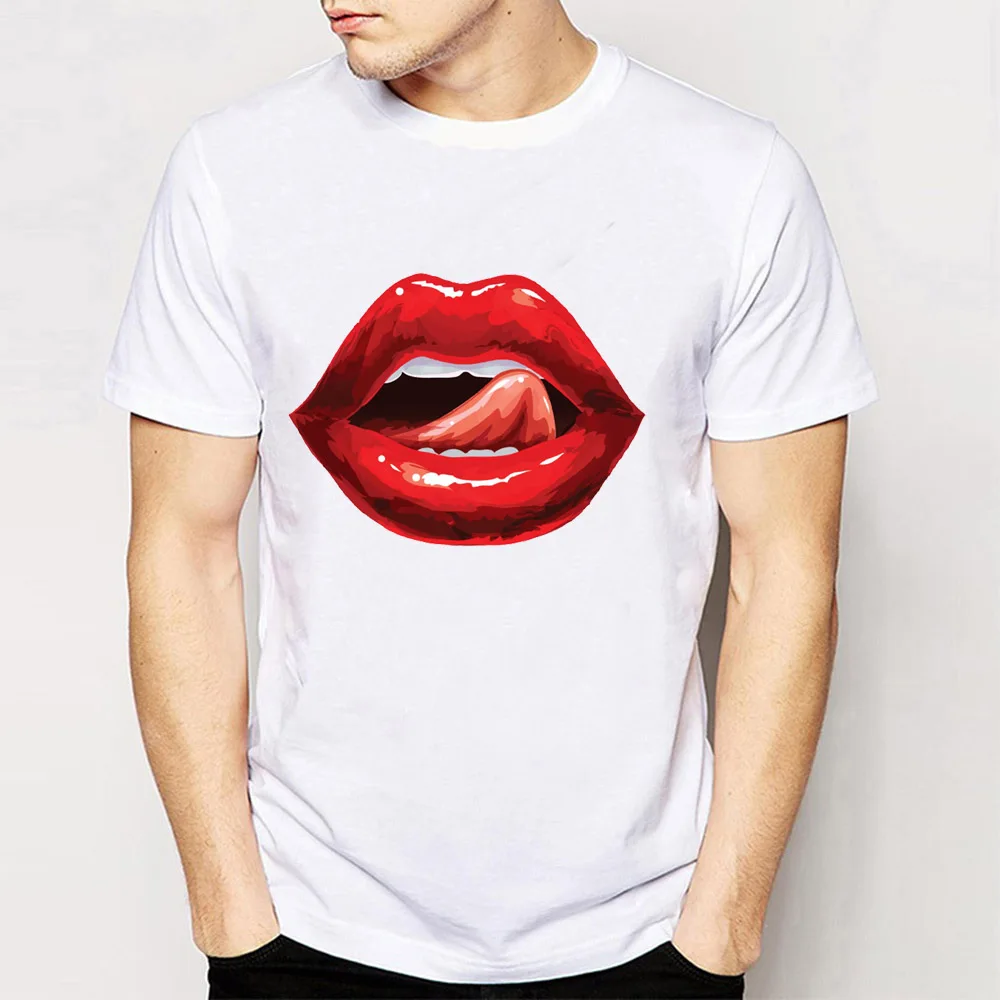 New Summer Men's Short Sleeve Naughty Lips Red Printing T-Shirt Soft Fabric Casual Tees Fashion Tops Funny Man T Shirt
New Summer Men's Short Sleeve Naughty Lips Red Printing T-Shirt Soft Fabric Casual Tees Fashion Tops Funny Man T Shirt