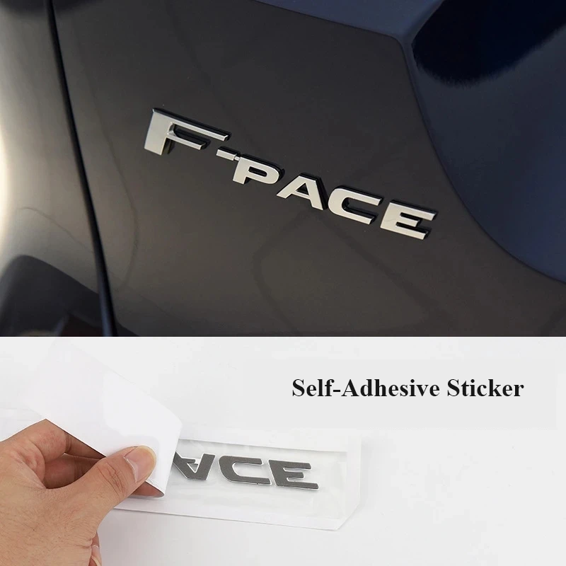 

3d ABS хром черный логотип F Тип E F Pace стикер буквы Автомобильный багажник значок наклейка для Jaguar F Тип E F Pace эмблема аксессуары