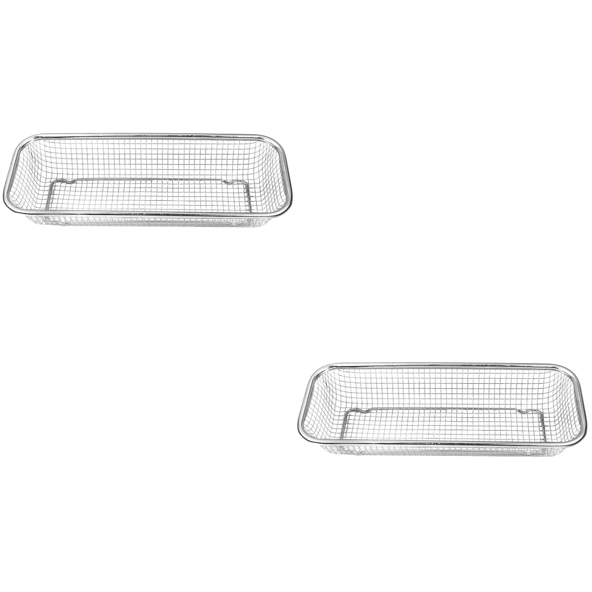 2 pcs Thickened Stainless Steel Drain Basket Sieve Fruit and Vegetable Basket Multi-Purpose Drain Basket for Home Kitchen (Size
2 pcs Thickened Stainless Steel Drain Basket Sieve Fruit and Vegetable Basket Multi-Purpose Drain Basket for Home Kitchen (Size