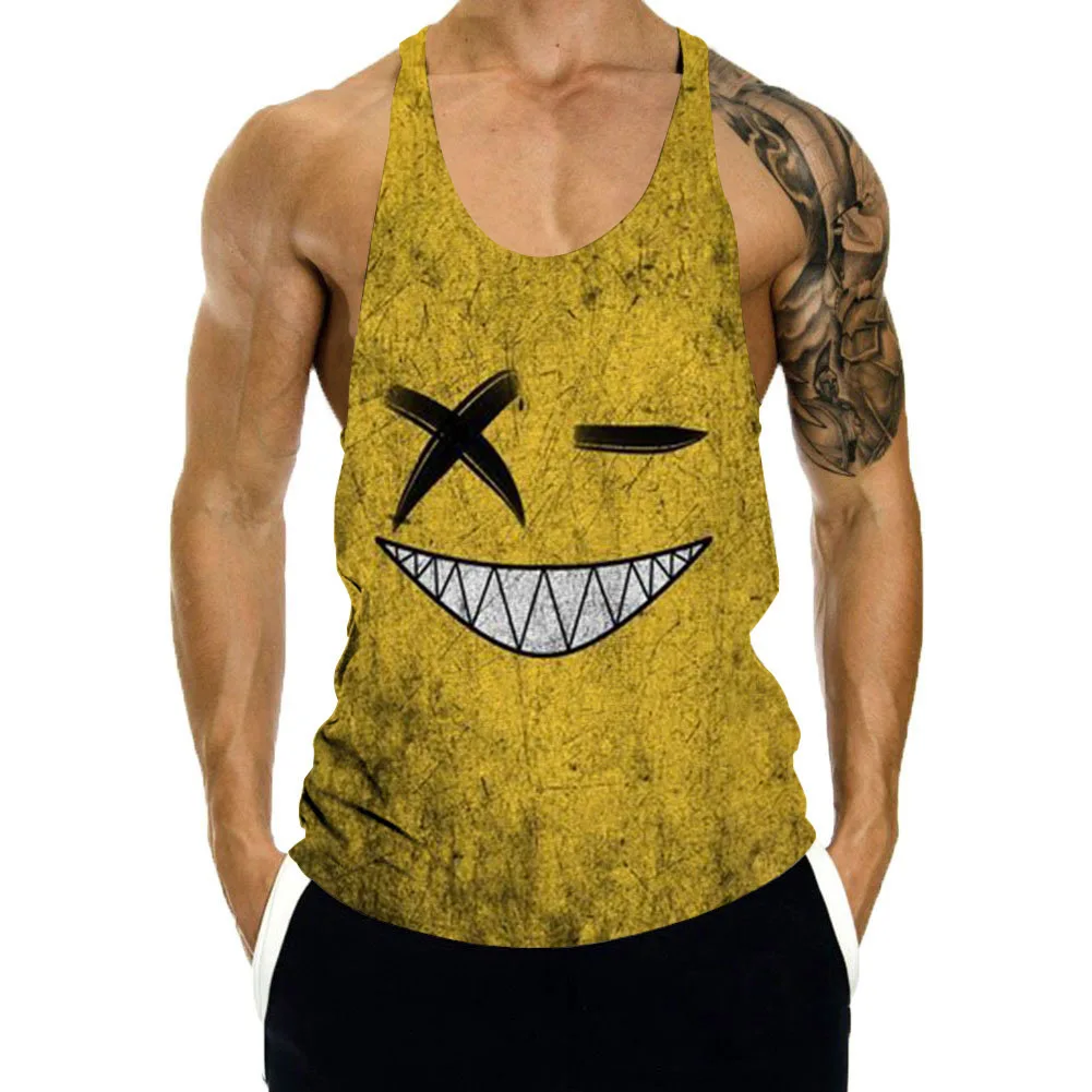 Fitness Clothing Bodybuilding Shirt Men Top For Sleeveless Sweatshirt 3D Print Gym T-shirts Suspenders Man Men's Vest Stringer
Fitness Clothing Bodybuilding Shirt Men Top For Sleeveless Sweatshirt 3D Print Gym T-shirts Suspenders Man Men's Vest Stringer