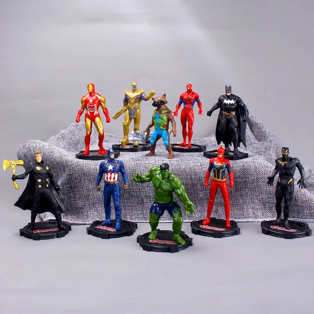 10pcs/set Hot Toys The Avengers Anime Cartoon Doll Spider Man Iron Man Hulk Model PVC Action Figures Figma Desktop Decor Toys
10pcs/set Hot Toys The Avengers Anime Cartoon Doll Spider Man Iron Man Hulk Model PVC Action Figures Figma Desktop Decor Toys
