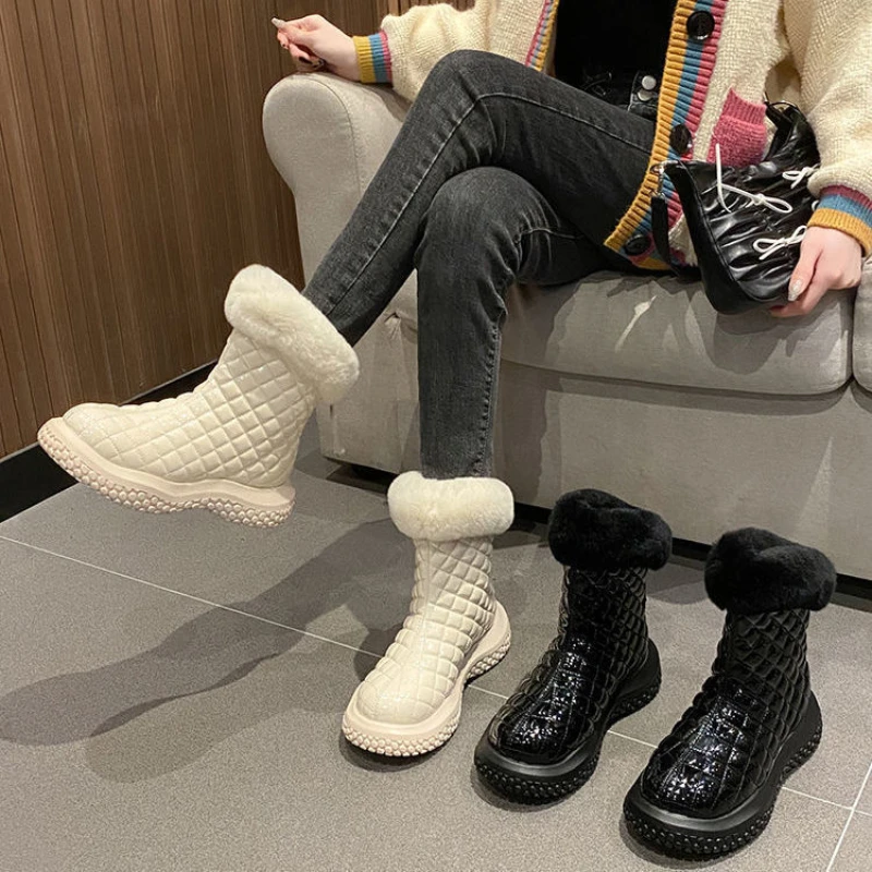Snow Boots Women Winter Cashmere Thickened 2022 New Youth Pure Color Western Style Waterproof leather cotton shoes
Snow Boots Women Winter Cashmere Thickened 2022 New Youth Pure Color Western Style Waterproof leather cotton shoes