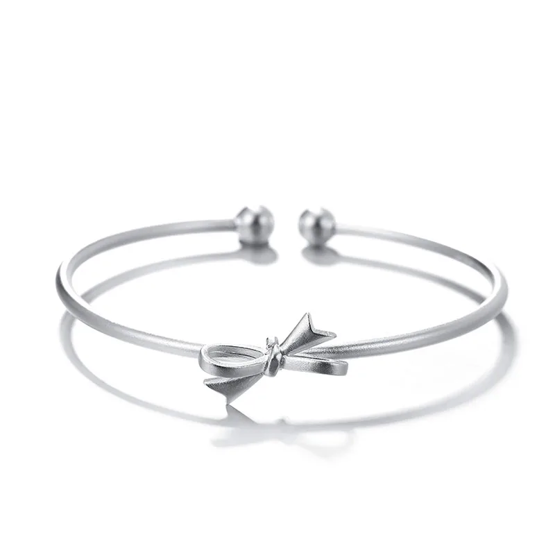 Korean Style 999 Sterling Silver Bow Bracelet Unique Fashion Temperament Silver Bracelet High Quality Ladies Jewelry
Korean Style 999 Sterling Silver Bow Bracelet Unique Fashion Temperament Silver Bracelet High Quality Ladies Jewelry