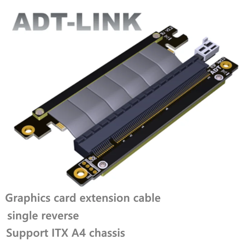 

Кабель-удлинитель для видеокарты PCI-E x16, 3,0 полная скорость, стабильная Совместимость с ITX A4 single reverse