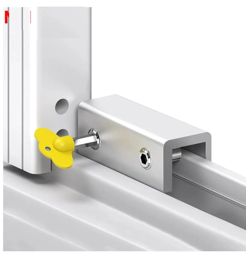 2pcs Aluminum Alloy Window Lock Stopper Anti-theft Door Lock Non Punch Sliding Window Lock Safety Locks for Kids and Pets 
2pcs Aluminum Alloy Window Lock Stopper Anti-theft Door Lock Non Punch Sliding Window Lock Safety Locks for Kids and Pets