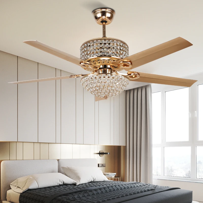 LED Ceiling Fan Country Retro European Style Iron Leaf Luxury Bedroom Living Room Crystal Ceiling Fan with Light Remote Control
LED Ceiling Fan Country Retro European Style Iron Leaf Luxury Bedroom Living Room Crystal Ceiling Fan with Light Remote Control