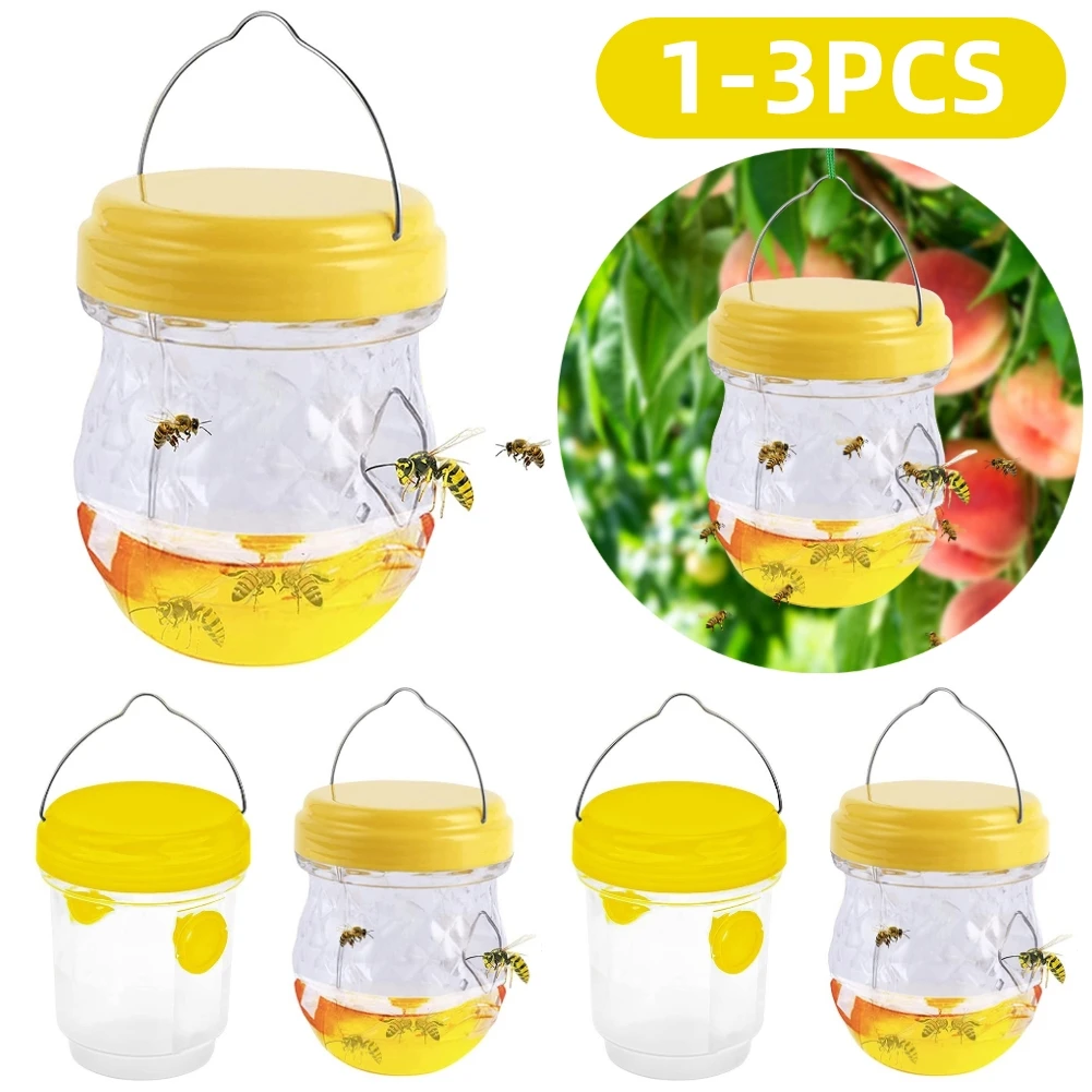 Wasp Repellent Hornet Trap Hanging Hornets Fly Catcher Reusable Non-toxic Pest Control for Home Garden Orchard Farm
Wasp Repellent Hornet Trap Hanging Hornets Fly Catcher Reusable Non-toxic Pest Control for Home Garden Orchard Farm