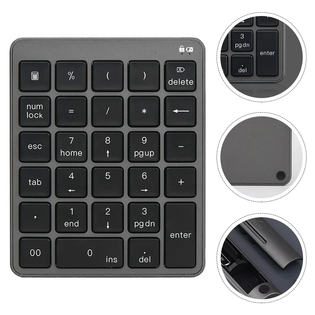 1pc Wireless Keyboard Wireless Numeric Keyboard Ultrathin Keyboard Portable Keypad for Home Office
1pc Wireless Keyboard Wireless Numeric Keyboard Ultrathin Keyboard Portable Keypad for Home Office