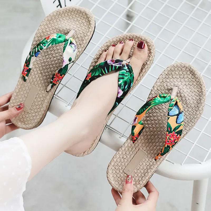 Outerwear Satin Cloth Women's Sandals Imitation Straw Linen Bottom Flip Flops 2022 New 1.8cm Heel WNh
Outerwear Satin Cloth Women's Sandals Imitation Straw Linen Bottom Flip Flops 2022 New 1.8cm Heel WNh