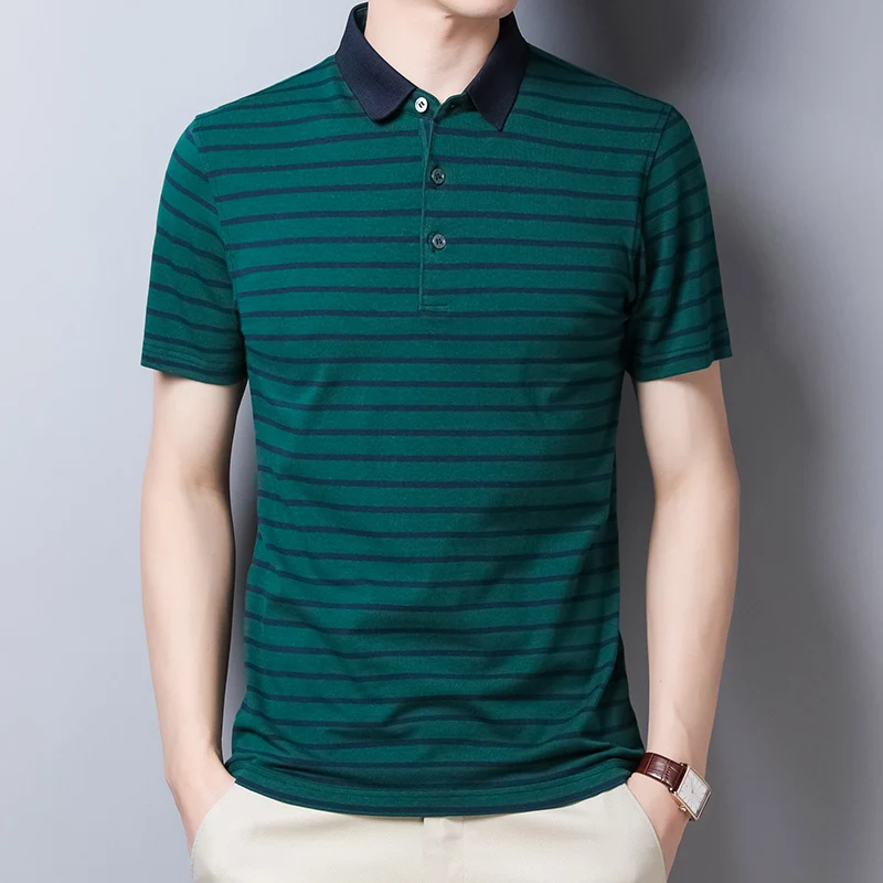 CASUMANL Brand T Shirt Men Slim Fit Short Sleeve Smart Casual Men Tees Tops Classic Striped Turn-Down Collar Cotton Men Clothing
CASUMANL Brand T Shirt Men Slim Fit Short Sleeve Smart Casual Men Tees Tops Classic Striped Turn-Down Collar Cotton Men Clothing