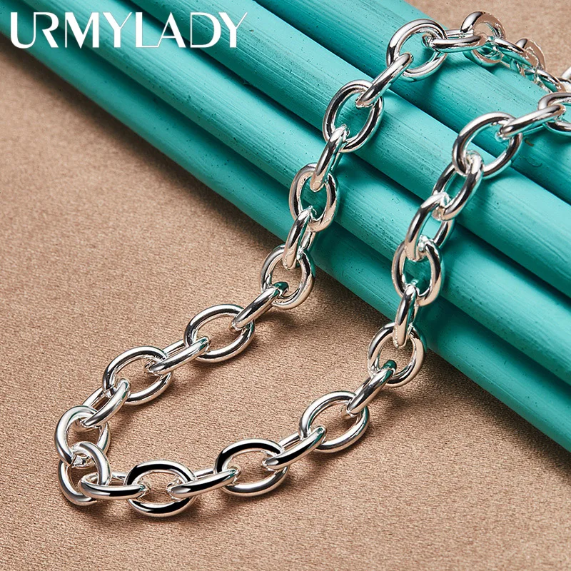 URMYLADY 925 Sterling Silver Heart Charm Pendant OT Chain Necklace For Women Party Wedding Engagement Fashion Jewelry
URMYLADY 925 Sterling Silver Heart Charm Pendant OT Chain Necklace For Women Party Wedding Engagement Fashion Jewelry