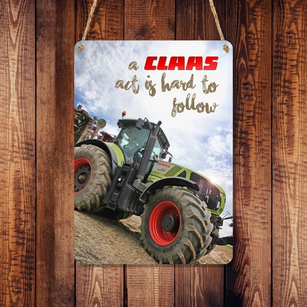 Claas Tractor - 'A Claas Act Is Hard To Follow' Metal Sign Poster Plaque Wall Home Decor Prompt Card
Claas Tractor - 'A Claas Act Is Hard To Follow' Metal Sign Poster Plaque Wall Home Decor Prompt Card