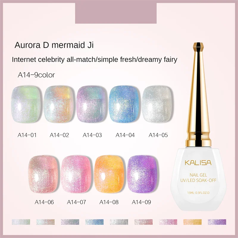 

Mermaid Nail Polish Water Resistant Does Not Fade Lasting Colorful Quick Drying Environmental Friendly Nail Polish Gel Safety