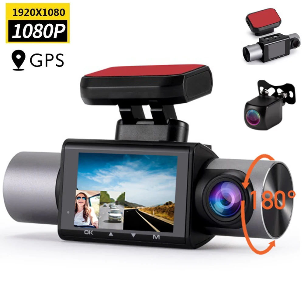 Auto Dash Cam G Sensor Anti-Diefstal Monitoring 3 Lens Drie-Record GPS HD Night Vision Wide Hoek Dashcam Video Vriendelijk
Auto Dash Cam G Sensor Anti-Diefstal Monitoring 3 Lens Drie-Record GPS HD Night Vision Wide Hoek Dashcam Video Vriendelijk
