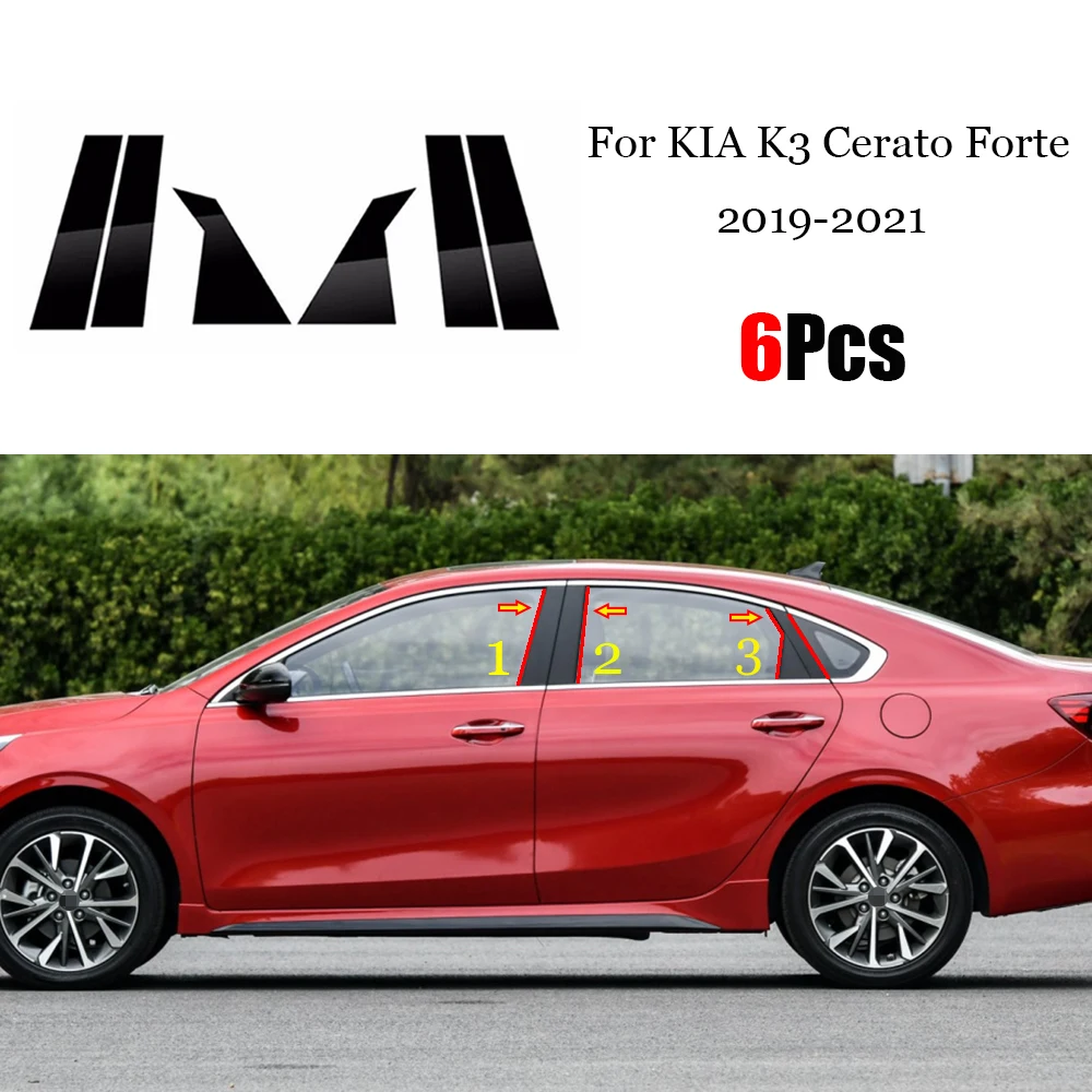 6PCS Polished Pillar Posts Fit For KIA K3 Cerato Forte 2019 2020 2021 Window Trim Cover BC Column Sticker
6PCS Polished Pillar Posts Fit For KIA K3 Cerato Forte 2019 2020 2021 Window Trim Cover BC Column Sticker
