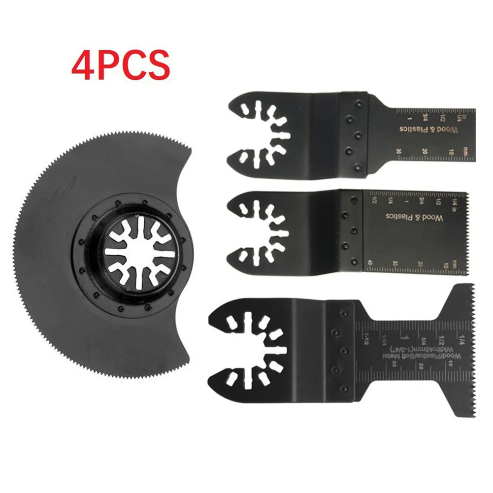 4pcs/Set Multi-Function Saw Blades Oscillatin Blade 20mm/34mm/45mm/ 88mm For Cutting Soft Metal Wood Plastic Power Tools
4pcs/Set Multi-Function Saw Blades Oscillatin Blade 20mm/34mm/45mm/ 88mm For Cutting Soft Metal Wood Plastic Power Tools