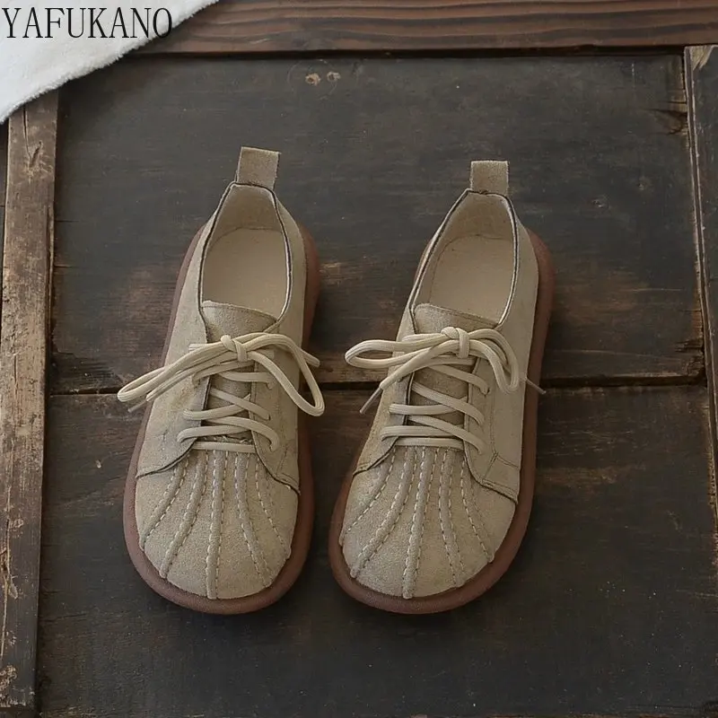 Mori Literary Retro Flat Bottom Single Shoes Japanese Style Thick Sole Big Head Doll Shoes Suede Handmade Original Casual Shoes
Mori Literary Retro Flat Bottom Single Shoes Japanese Style Thick Sole Big Head Doll Shoes Suede Handmade Original Casual Shoes