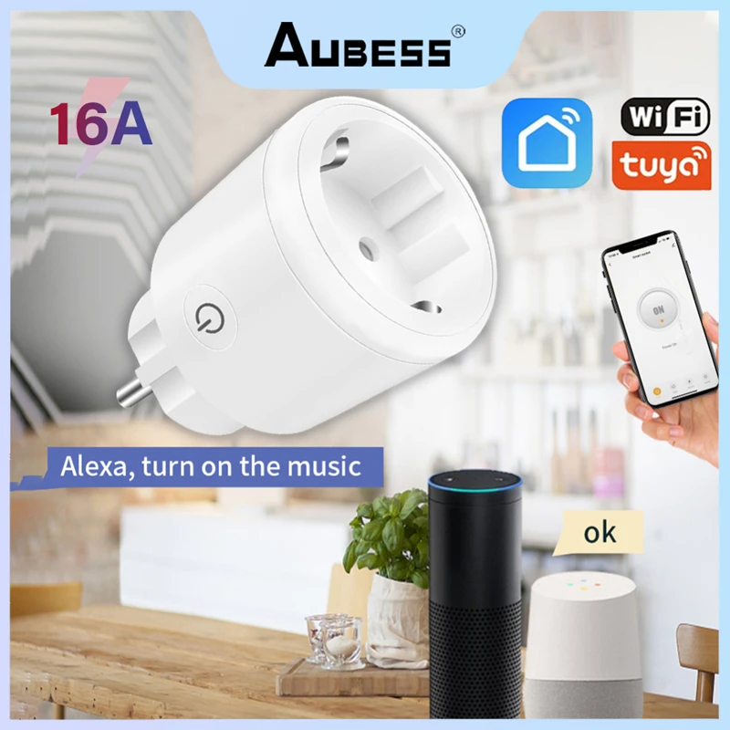 16A EU WIFI Dual Module Power Plug With Power Monitor Smart Home Socket Outlet Works With Alexa Google Home Tuya APP
16A EU WIFI Dual Module Power Plug With Power Monitor Smart Home Socket Outlet Works With Alexa Google Home Tuya APP