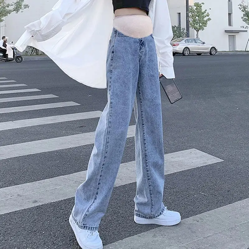 2023New Pregnant Women Wide-Legged Spring And Autumn Models Wear Straight Jeans Casual Loose Wide-Leg Trousers Maternity Clothes
2023New Pregnant Women Wide-Legged Spring And Autumn Models Wear Straight Jeans Casual Loose Wide-Leg Trousers Maternity Clothes