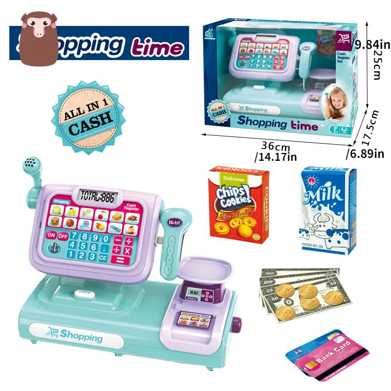 Play House Educational Toy Touch Screen with Voice Cash Register with Microphone Gift for Boys and Girls
Play House Educational Toy Touch Screen with Voice Cash Register with Microphone Gift for Boys and Girls
