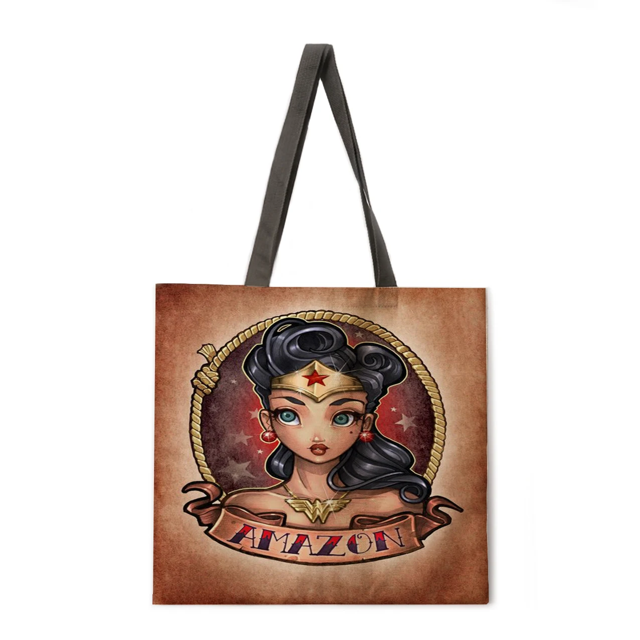 Angel Princess designer handbag linen reusable shopping bag for grocery women's shoulder bag
Angel Princess designer handbag linen reusable shopping bag for grocery women's shoulder bag
