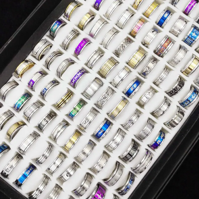 Модные кольца в полоску из нержавеющей стали для мужчин и женщин, 10 шт./партия, смешанные очаровательные ювелирные кольца, аксессуары для подарка, оптовая продажа
Модные кольца в полоску из нержавеющей стали для мужчин и женщин, 10 шт./партия, смешанные очаровательные ювелирные кольца, аксессуары для подарка, оптовая продажа