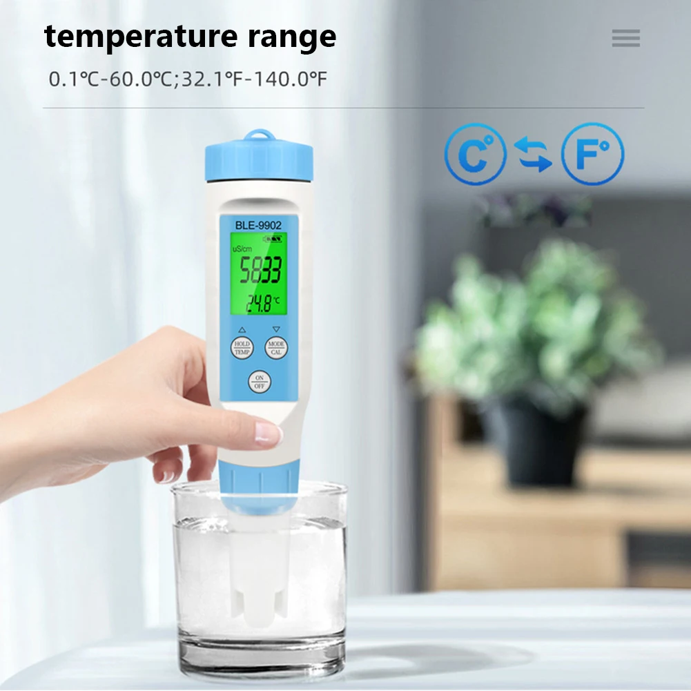New EC PH Meter PH/EC/Temperature Meter Digital Water Quality Monitor Tester for Pools, Drinking Water, Aquariums,Aquaculture
New EC PH Meter PH/EC/Temperature Meter Digital Water Quality Monitor Tester for Pools, Drinking Water, Aquariums,Aquaculture