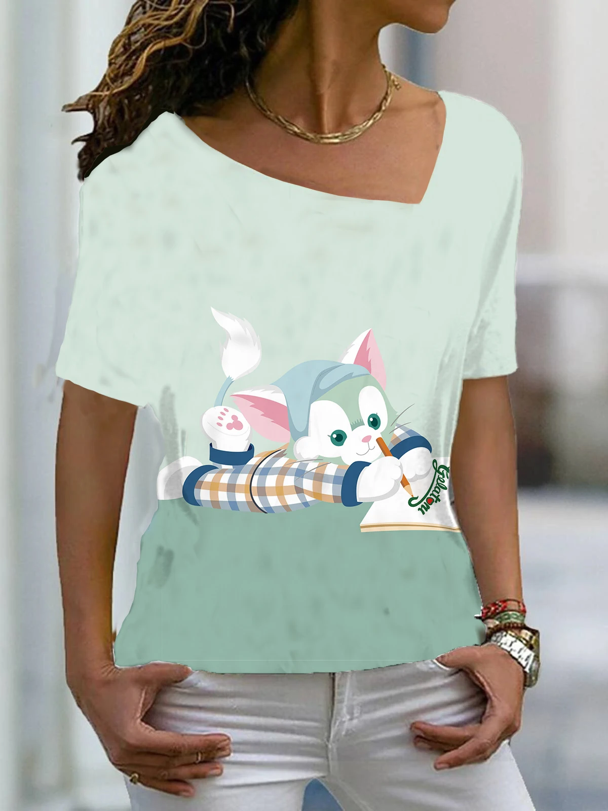 Women's Blouse Disney Oversize T-shirts ANIME TSHIRT Short Sleeve T-shirts Woman Clothes BLOUS WOMAN CROP TOP Mickey Mouse Manga
Women's Blouse Disney Oversize T-shirts ANIME TSHIRT Short Sleeve T-shirts Woman Clothes BLOUS WOMAN CROP TOP Mickey Mouse Manga