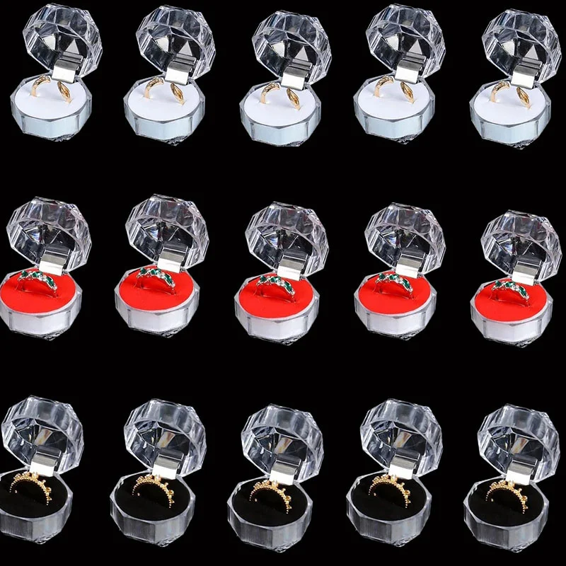 2PC Mini Transparent Ring Box Plastic Jewelry Box Ring Accessories Wedding Packaging Display Ring Organizers Box Storage Case
2PC Mini Transparent Ring Box Plastic Jewelry Box Ring Accessories Wedding Packaging Display Ring Organizers Box Storage Case